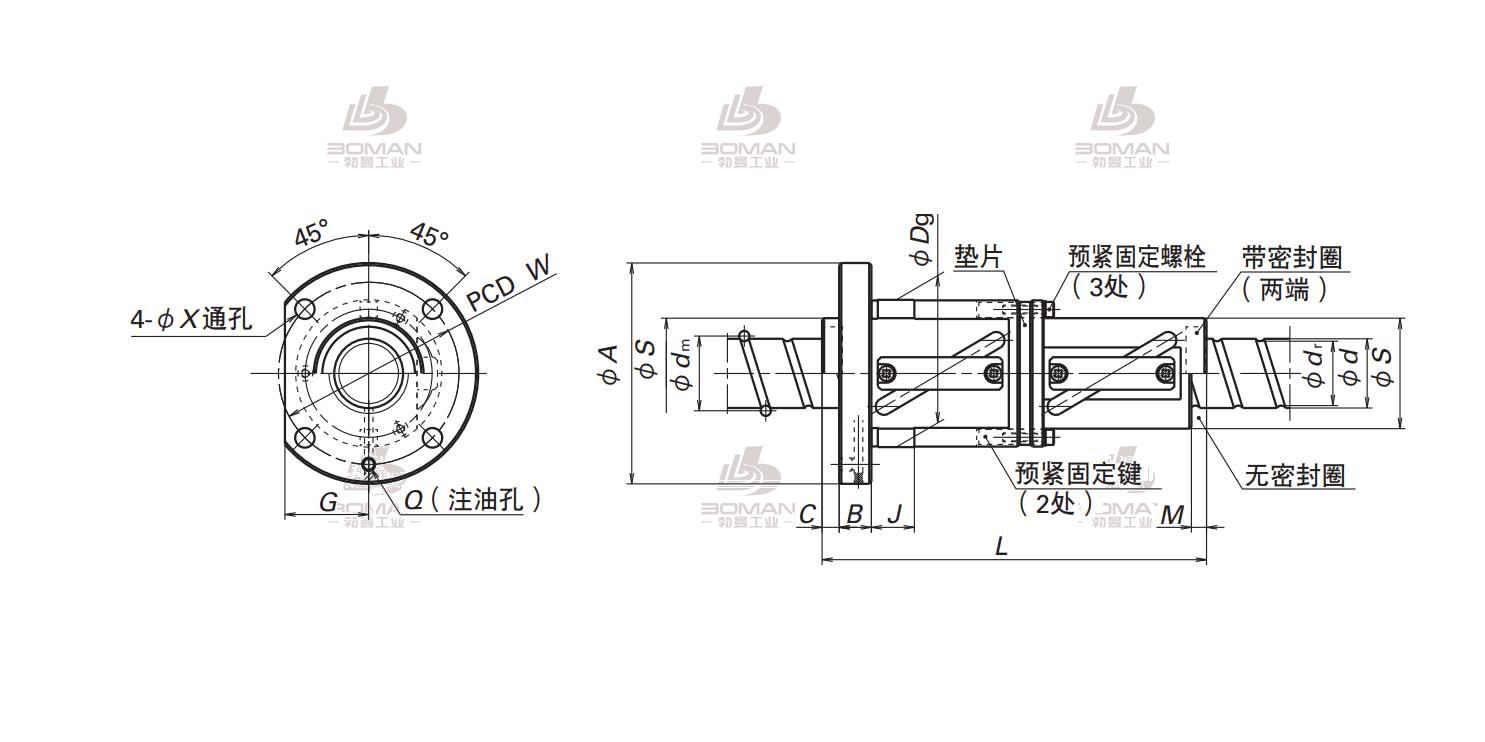 LDFT5032-3-DFT滚珠丝杠