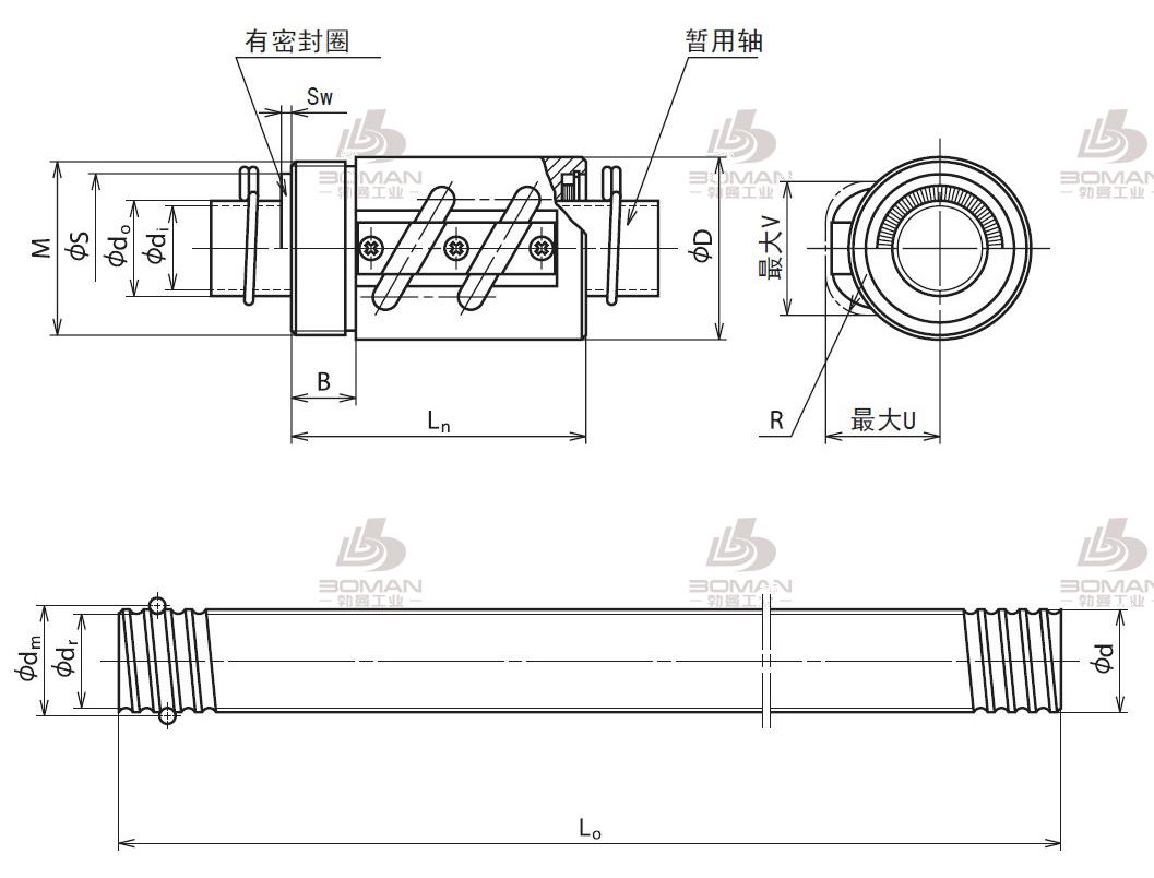 RNCT1808A3.5-NSK冷轧丝杠