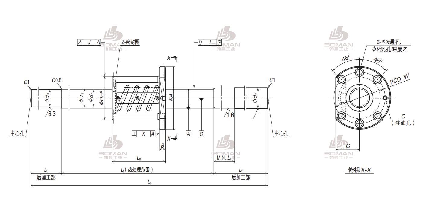 W4016SS-1Z-C5Z5-NSK标准滚珠丝杠