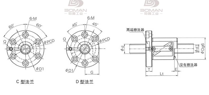 KURODA GR6320ES-CAPR 黑田丝杆替换尺寸图解大全