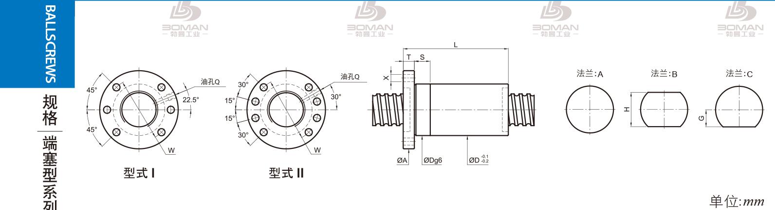 PMI FSDC2816-5 丝杠的规格pmi