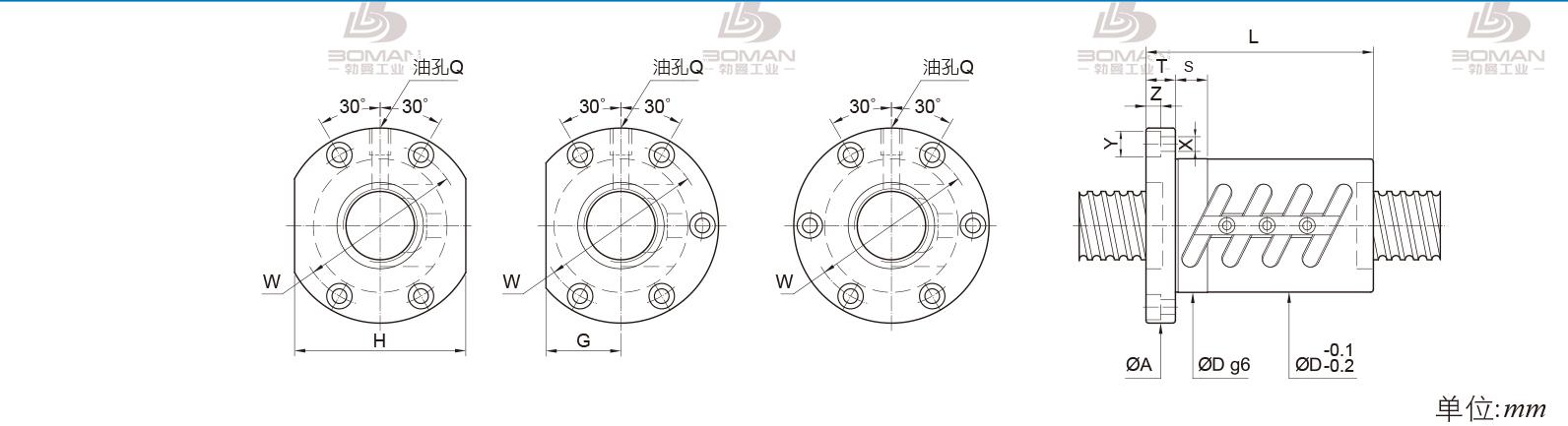 PMI FOWC4510-5 pmi银泰丝杆型号