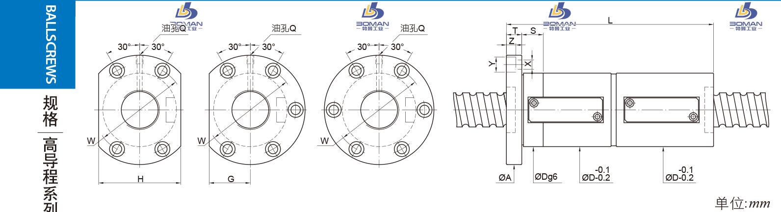 PMI FDWE8012-3.5 pmi丝杠组装